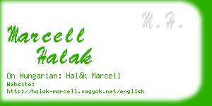 marcell halak business card